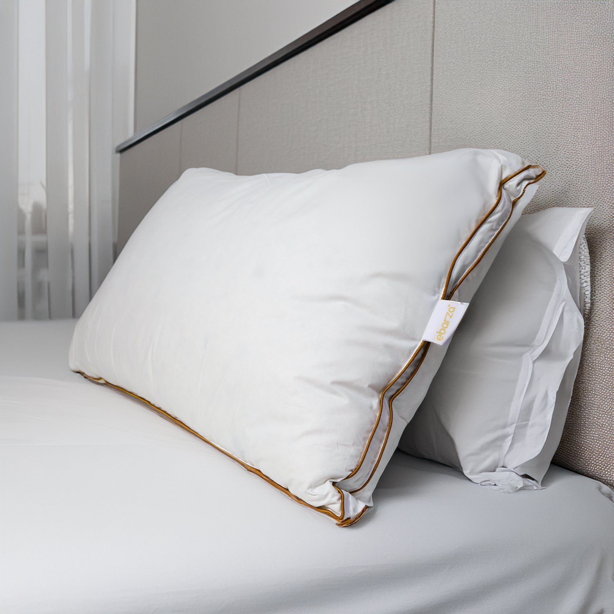 50X70 Down Feather Pillow  010205570 -  Bedding - ebarza Furniture UAE | Shop Modern Furniture in Abu Dhabi & Dubai - مفروشات ايبازرا في الامارات | تسوق اثاث عصري وديكورات مميزة في دبي وابوظبي