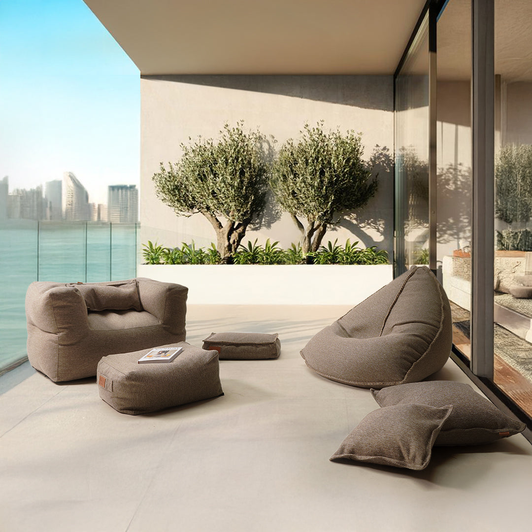 60*60 PILLOW With Zipper  -  Concha182-Brown -  Cushions - ebarza Furniture UAE | Shop Modern Furniture in Abu Dhabi & Dubai - مفروشات ايبازرا في الامارات | تسوق اثاث عصري وديكورات مميزة في دبي وابوظبي