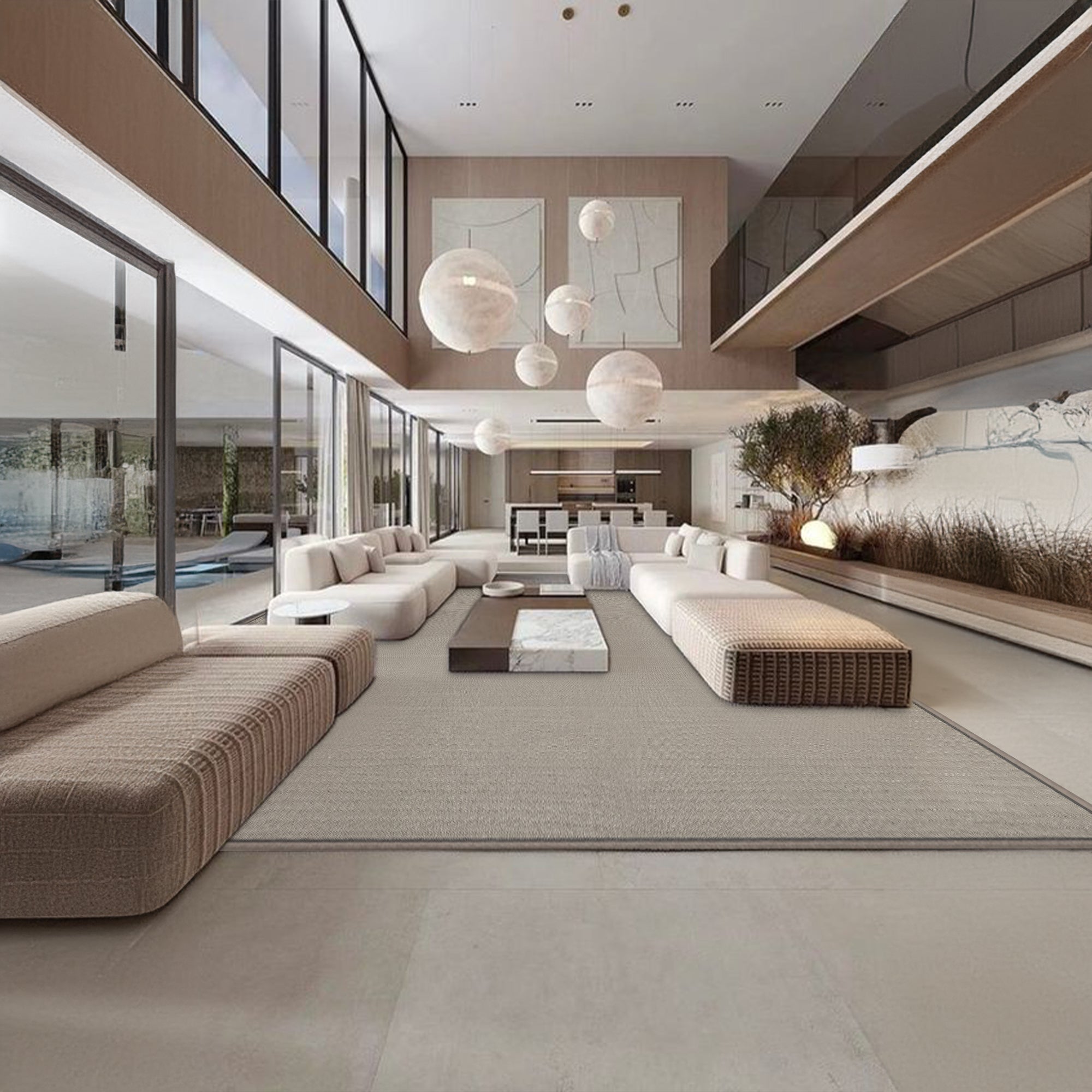600x400 cm Montana sisal rug by COOL HALI, natural textured woven rug for living spaces.