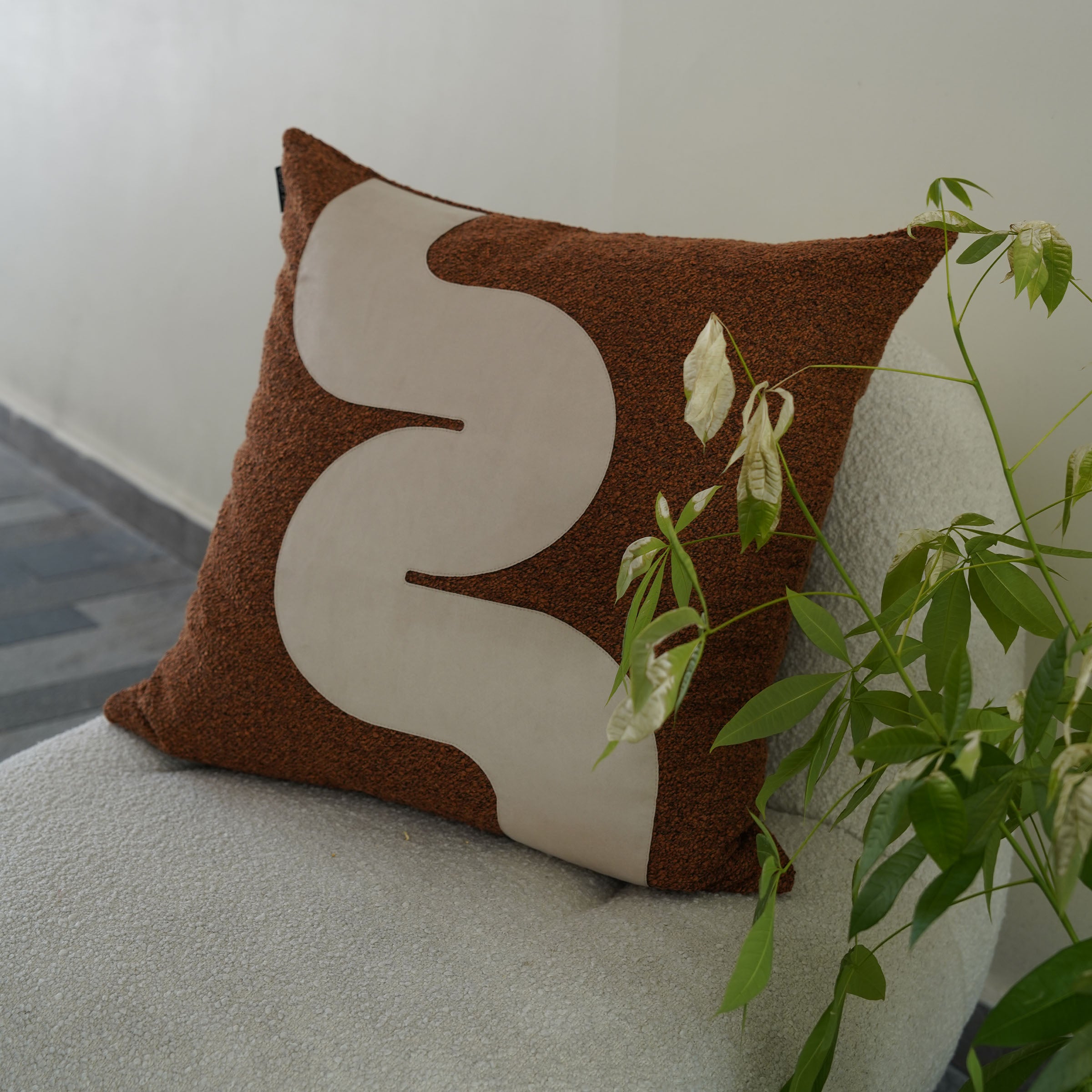 Ebarza Amman patchwork cushion in 60x60cm with colorful design, from BEACON brand, perfect for home decor.