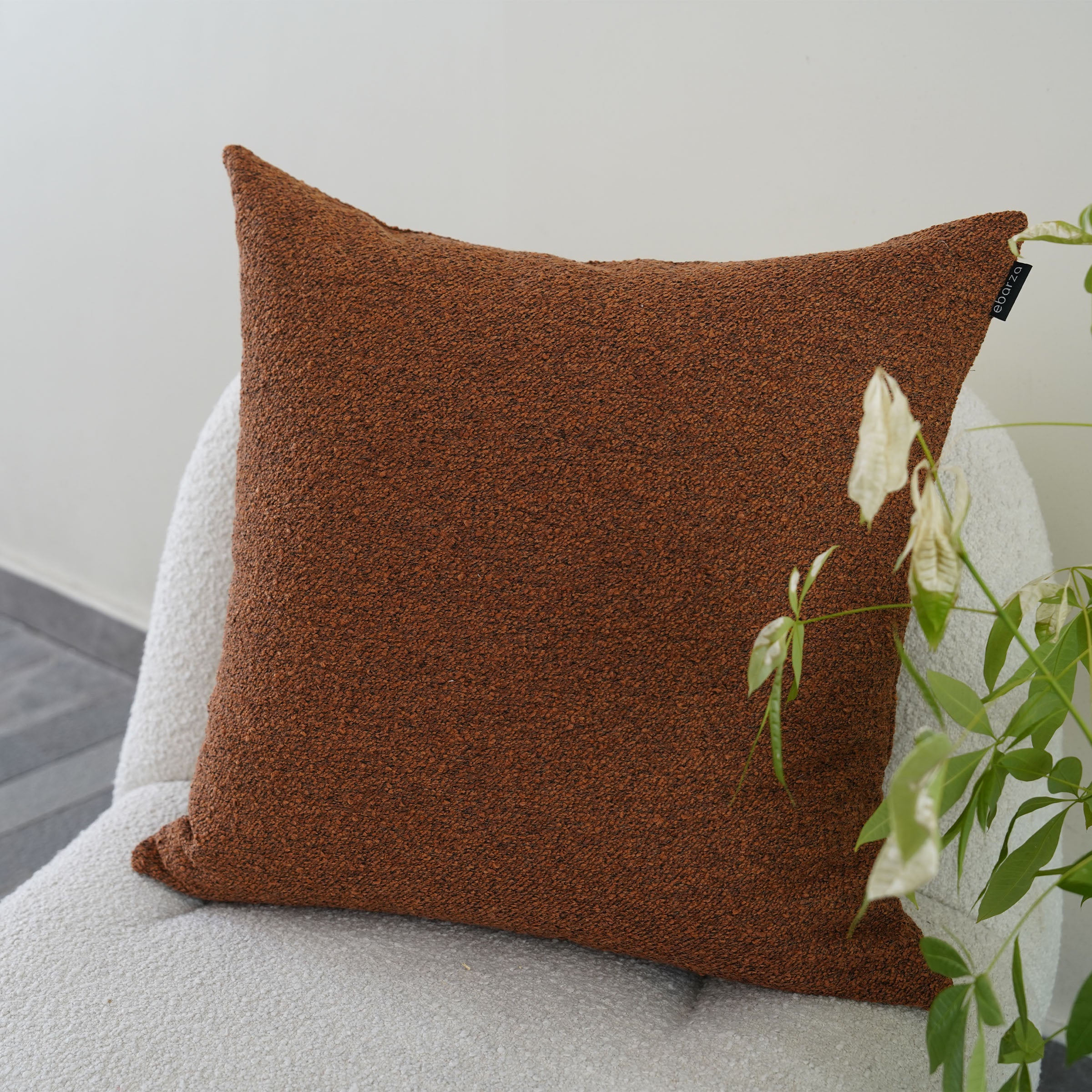 Ebarza Amman patchwork cushion in 60x60cm with colorful fabric design, showcasing intricate patterns and cozy style.