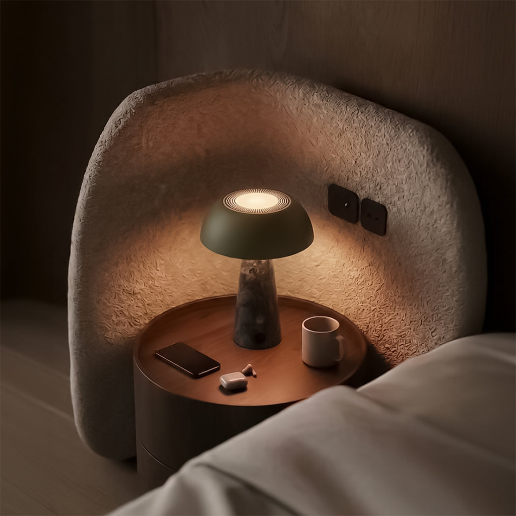 BEACON Solis table lamp with sleek design, adjustable arm, and modern white finish suitable for desk or table lighting.