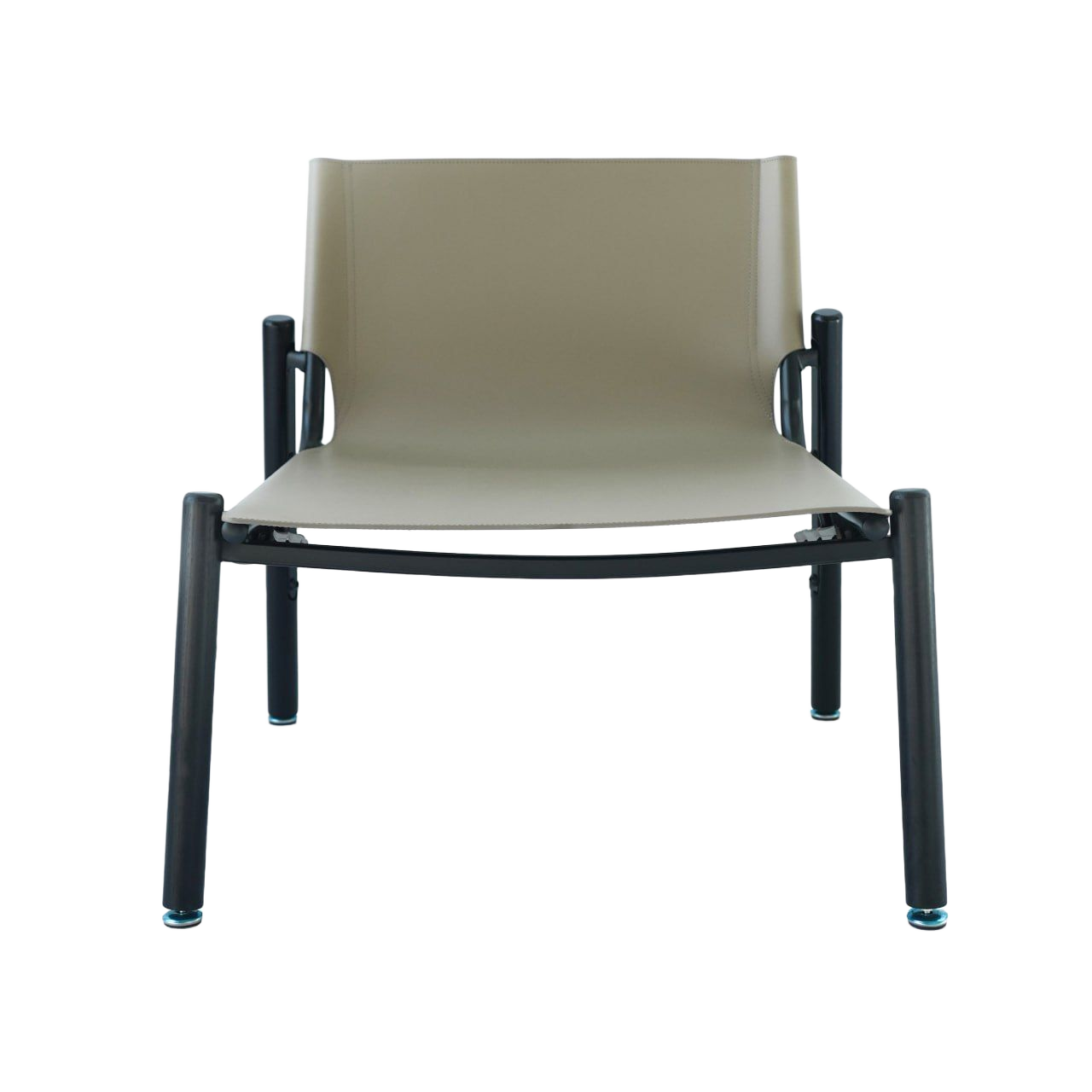 Beige Saddle Leather Lounge Chair LC027 -  Lounge Chairs - ebarza Furniture UAE | Shop Modern Furniture in Abu Dhabi & Dubai - مفروشات ايبازرا في الامارات | تسوق اثاث عصري وديكورات مميزة في دبي وابوظبي