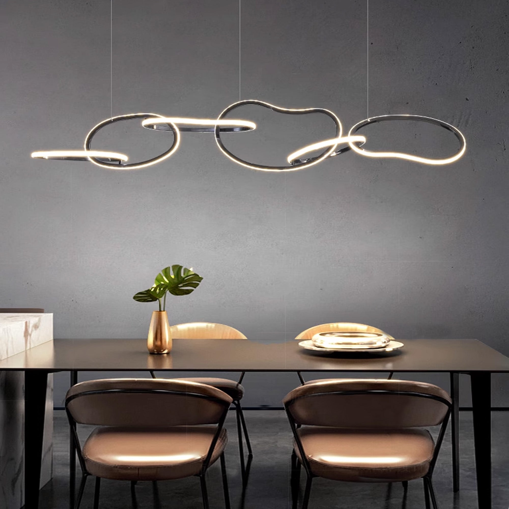 6x Eclipse Pendant lamp  CY-DD-1055 -  Pendant Lamps - ebarza Furniture UAE | Shop Modern Furniture in Abu Dhabi & Dubai - مفروشات ايبازرا في الامارات | تسوق اثاث عصري وديكورات مميزة في دبي وابوظبي