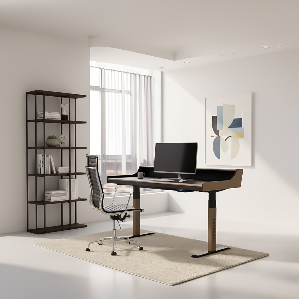 Height Adjustable Desk BNY-611 -  Office Desks - ebarza Furniture UAE | Shop Modern Furniture in Abu Dhabi & Dubai - مفروشات ايبازرا في الامارات | تسوق اثاث عصري وديكورات مميزة في دبي وابوظبي