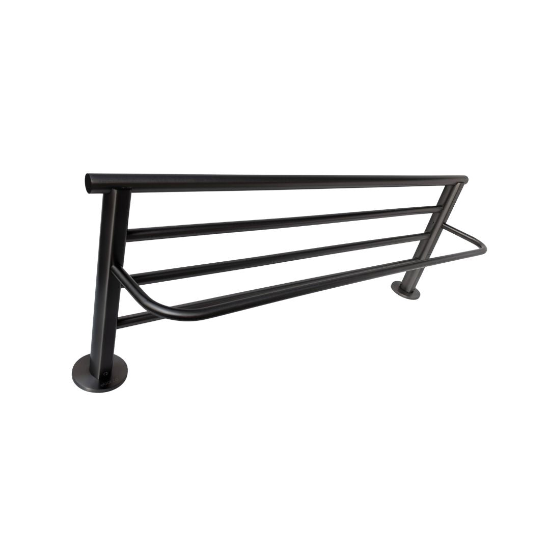 BEACON Velar Towel Rack 889003 with multiple hooks, sleek metal design for bathroom towel organization.