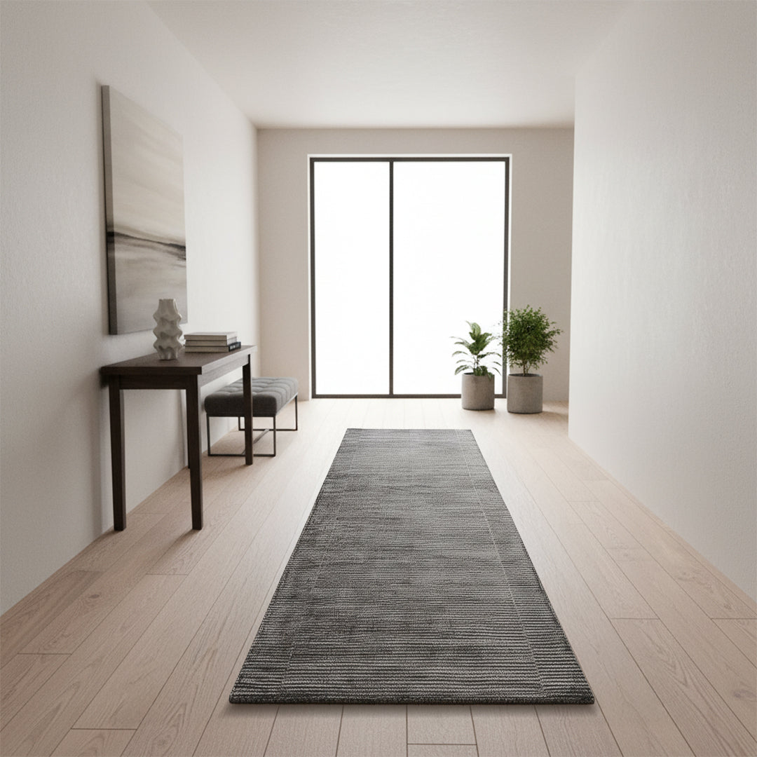 90X300 Cm Handmade Wool Rug Jh-20729-Long -  Rugs - ebarza Furniture UAE | Shop Modern Furniture in Abu Dhabi & Dubai - مفروشات ايبازرا في الامارات | تسوق اثاث عصري وديكورات مميزة في دبي وابوظبي