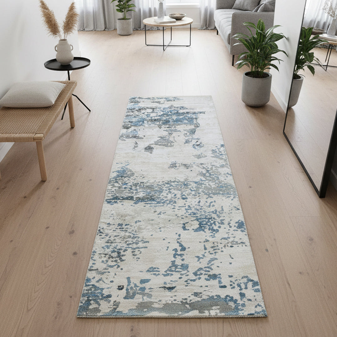90X300 Cm Handmade Wool Rug Jh-20734-Long -  Rugs - ebarza Furniture UAE | Shop Modern Furniture in Abu Dhabi & Dubai - مفروشات ايبازرا في الامارات | تسوق اثاث عصري وديكورات مميزة في دبي وابوظبي