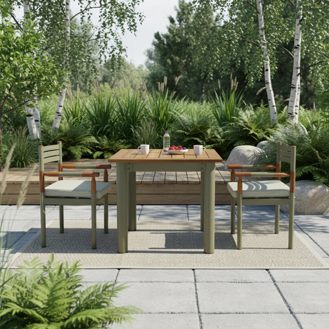 90x90cm ALCON DINING TABLE ALB-Table1002 -  Outdoor Tables - ebarza Furniture UAE | Shop Modern Furniture in Abu Dhabi & Dubai - مفروشات ايبازرا في الامارات | تسوق اثاث عصري وديكورات مميزة في دبي وابوظبي