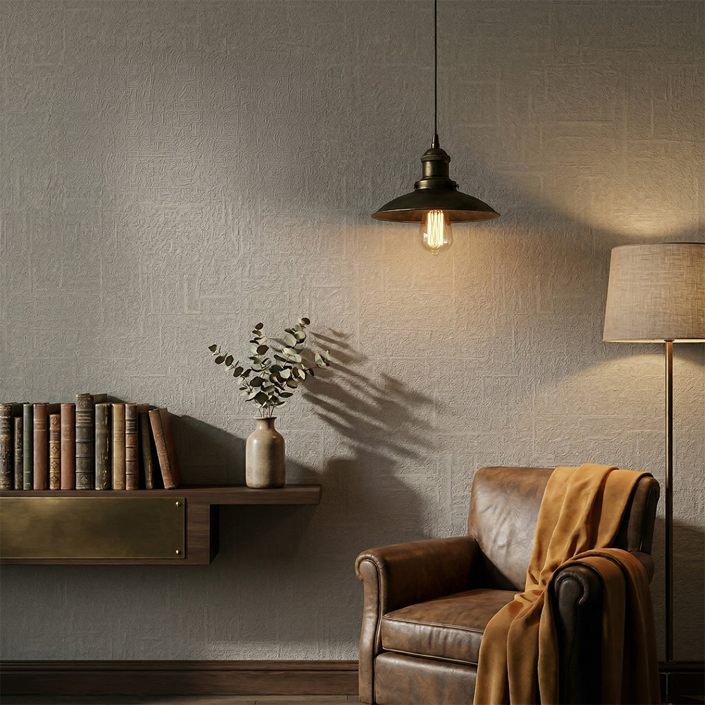 BEACON wallpaper PB1-03/09 finished paint wallcovering with a textured, neutral-toned design for interior decoration.