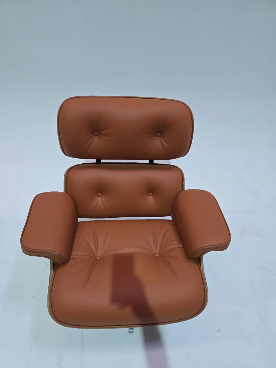 AS IS - Lounge Chair And Ottoman Tall CARAMEL/BLACK Bp8026-Black/legs -  DISPLAY ITEM - ebarza Furniture UAE | Shop Modern Furniture in Abu Dhabi & Dubai - مفروشات ايبازرا في الامارات | تسوق اثاث عصري وديكورات مميزة في دبي وابوظبي