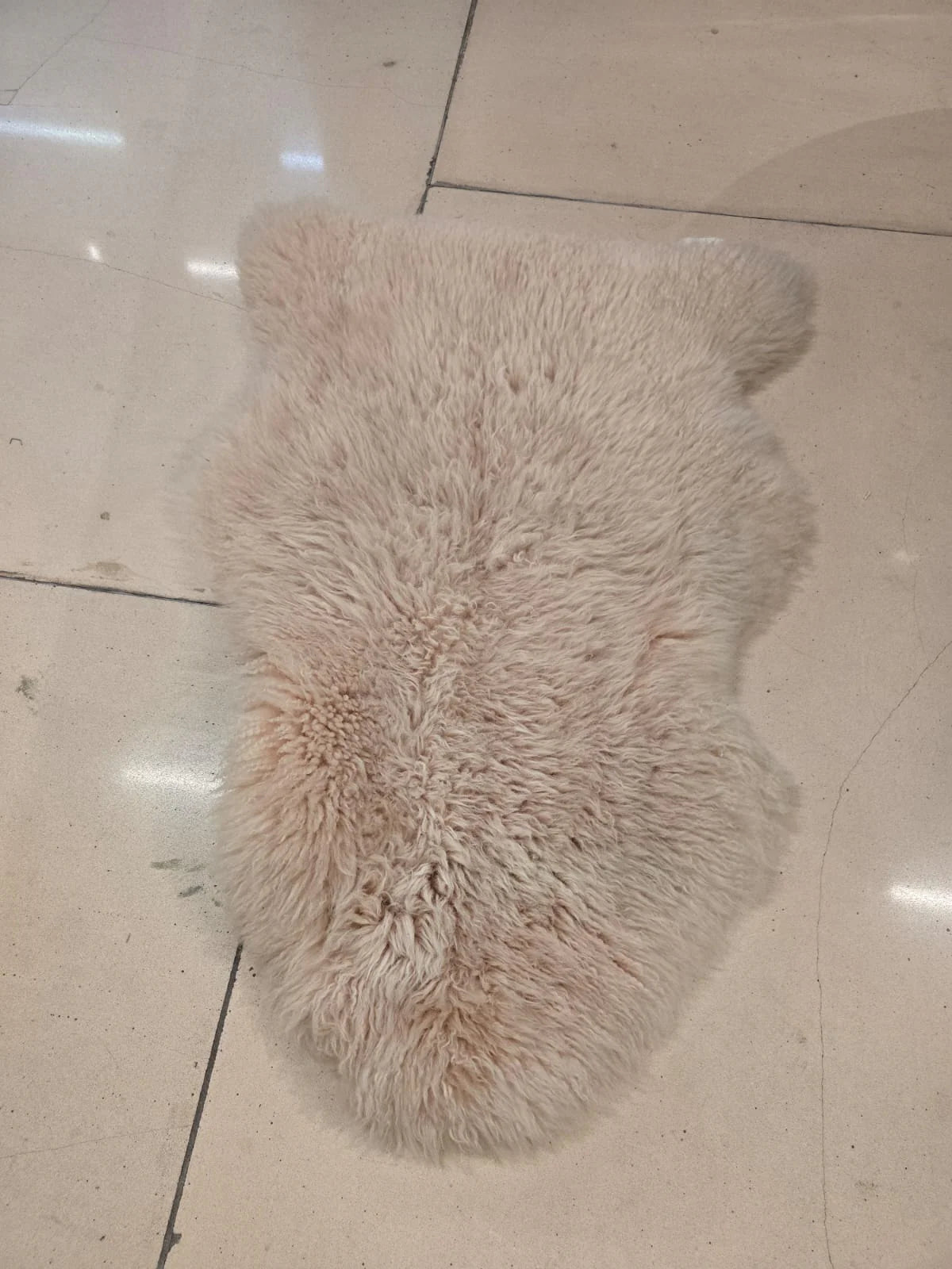 AS IS - Luxurious Sheepskin Rug -Natural Shp-P -  DISPLAY ITEM - ebarza Furniture UAE | Shop Modern Furniture in Abu Dhabi & Dubai - مفروشات ايبازرا في الامارات | تسوق اثاث عصري وديكورات مميزة في دبي وابوظبي