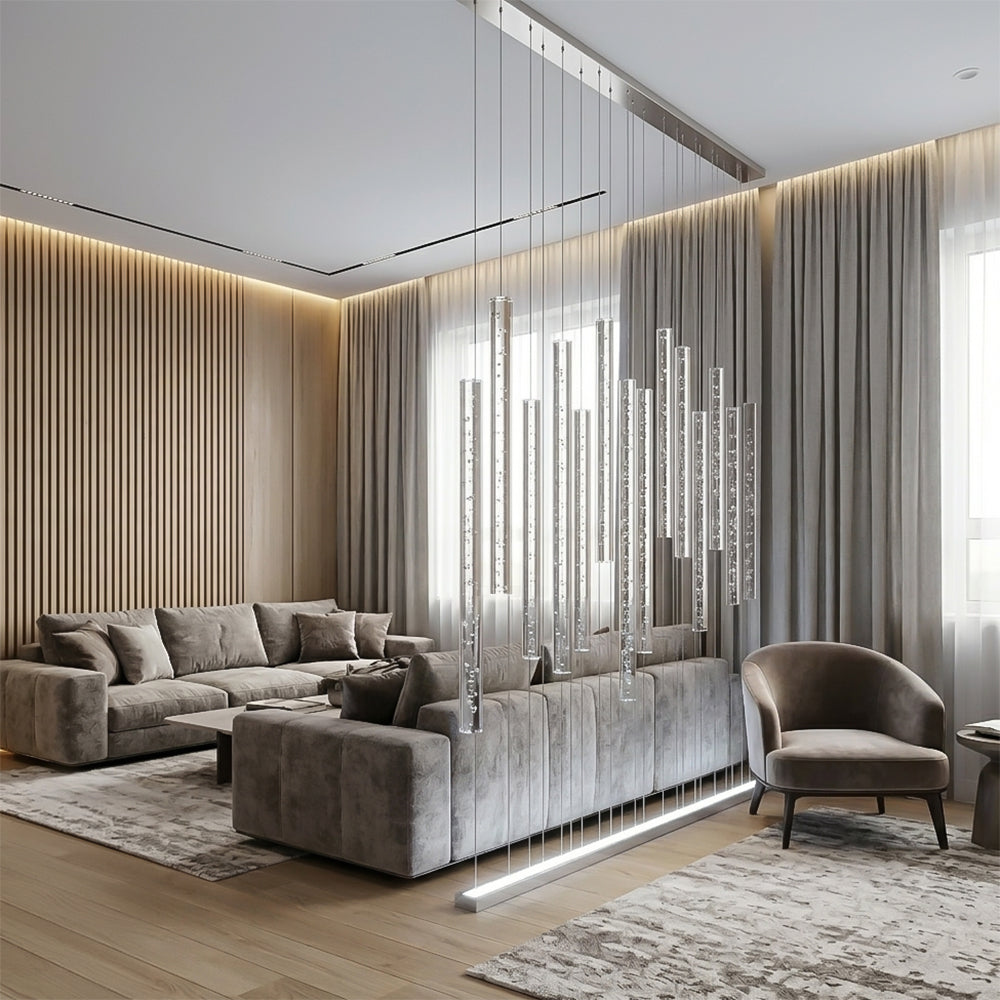 Acrylic Bubble Rod wall panel by BEACON with clear acrylic and bubble design, showcasing modern decorative wall profile.
