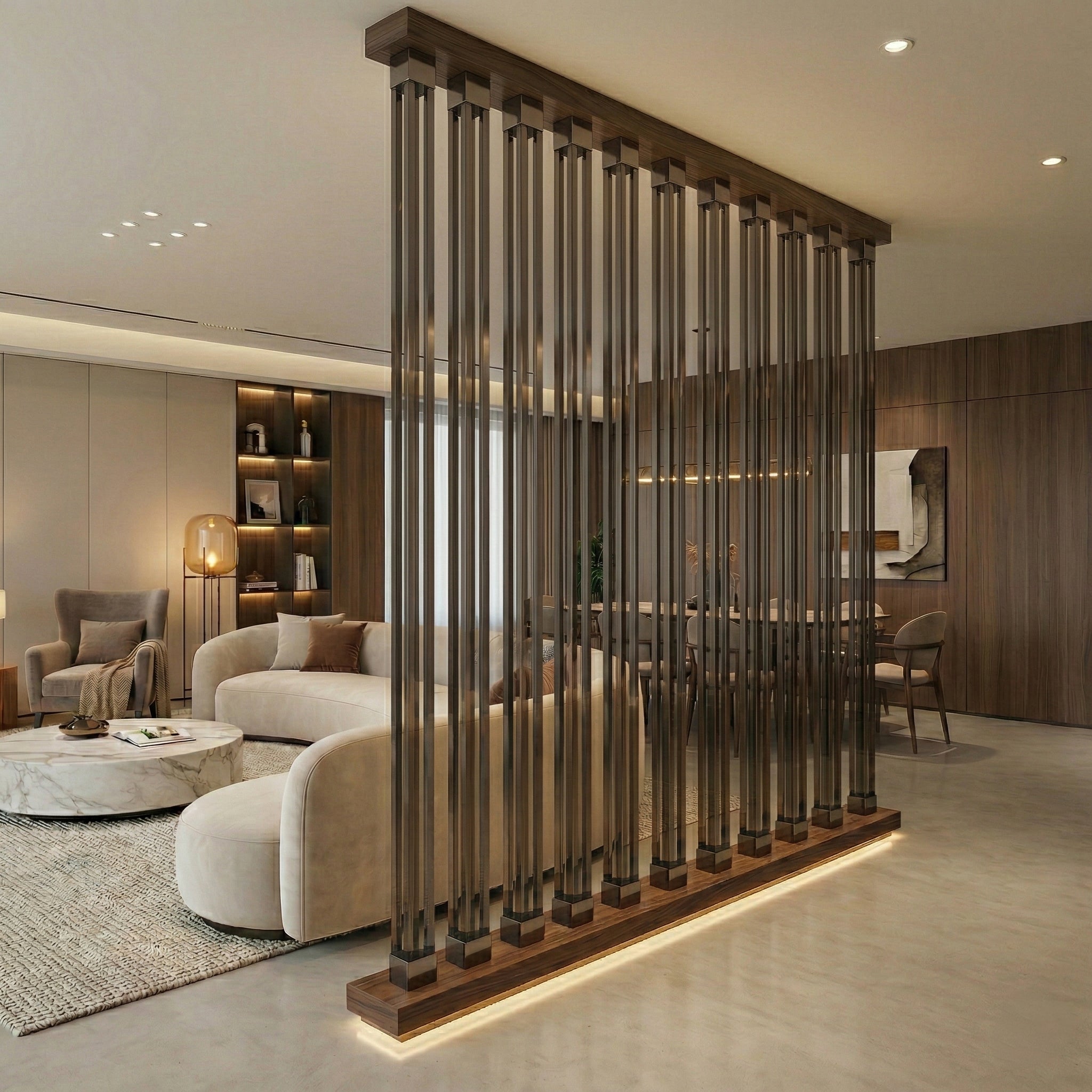 Acrylic square door handle by BEACON, SWH20GPMMA model, featuring a clear, modern design mounted on a door surface.