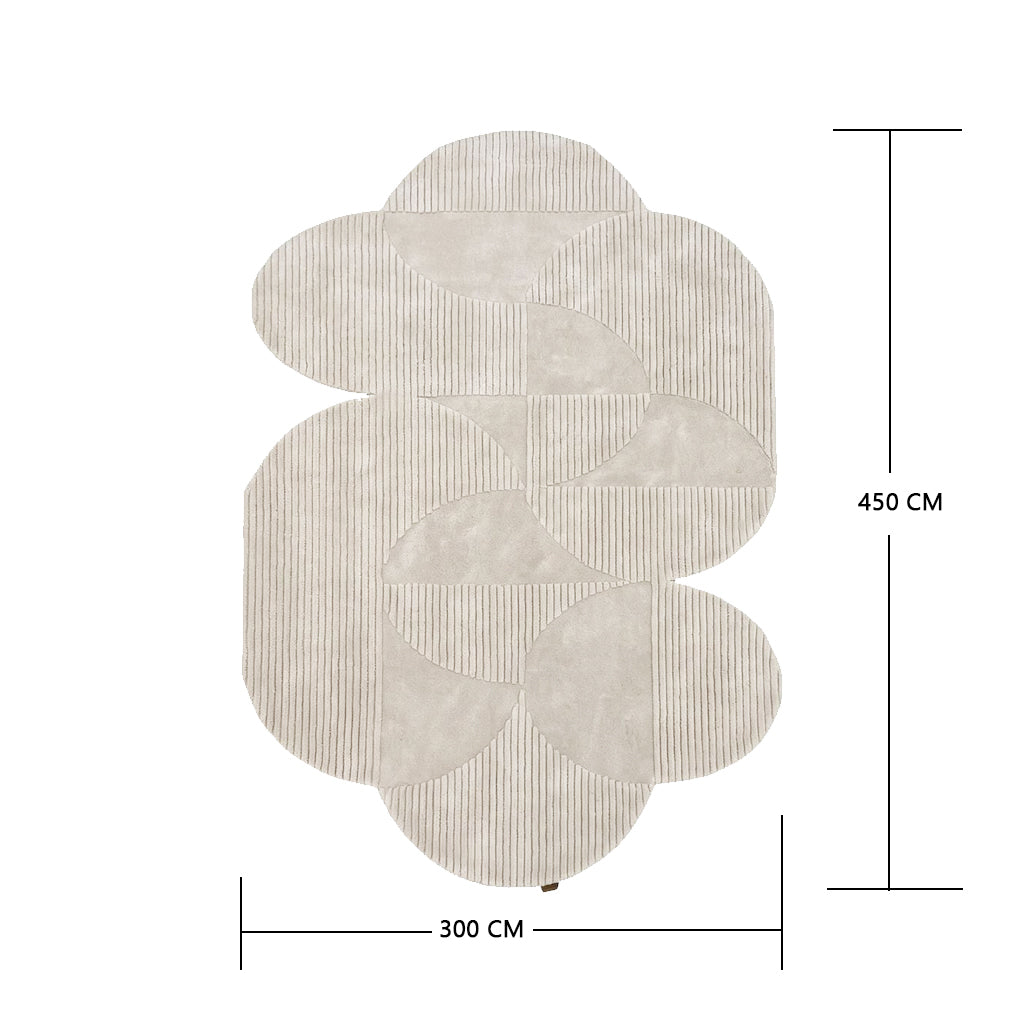 Pre-order 55 Days Delivery 450X300 Cm Alba Hand Tufted Acrylic Carpet NR-043-4530