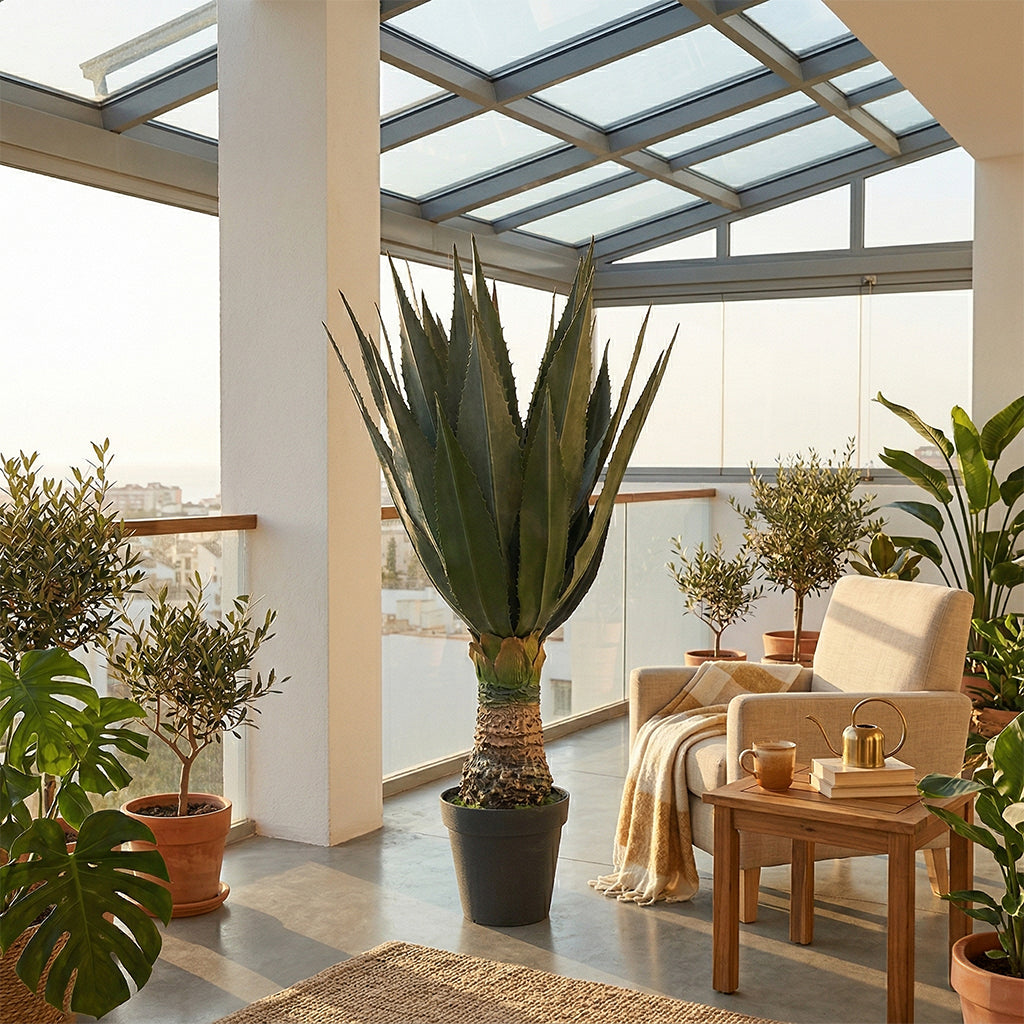 All Green Agave Plant 110cm XY2025-222