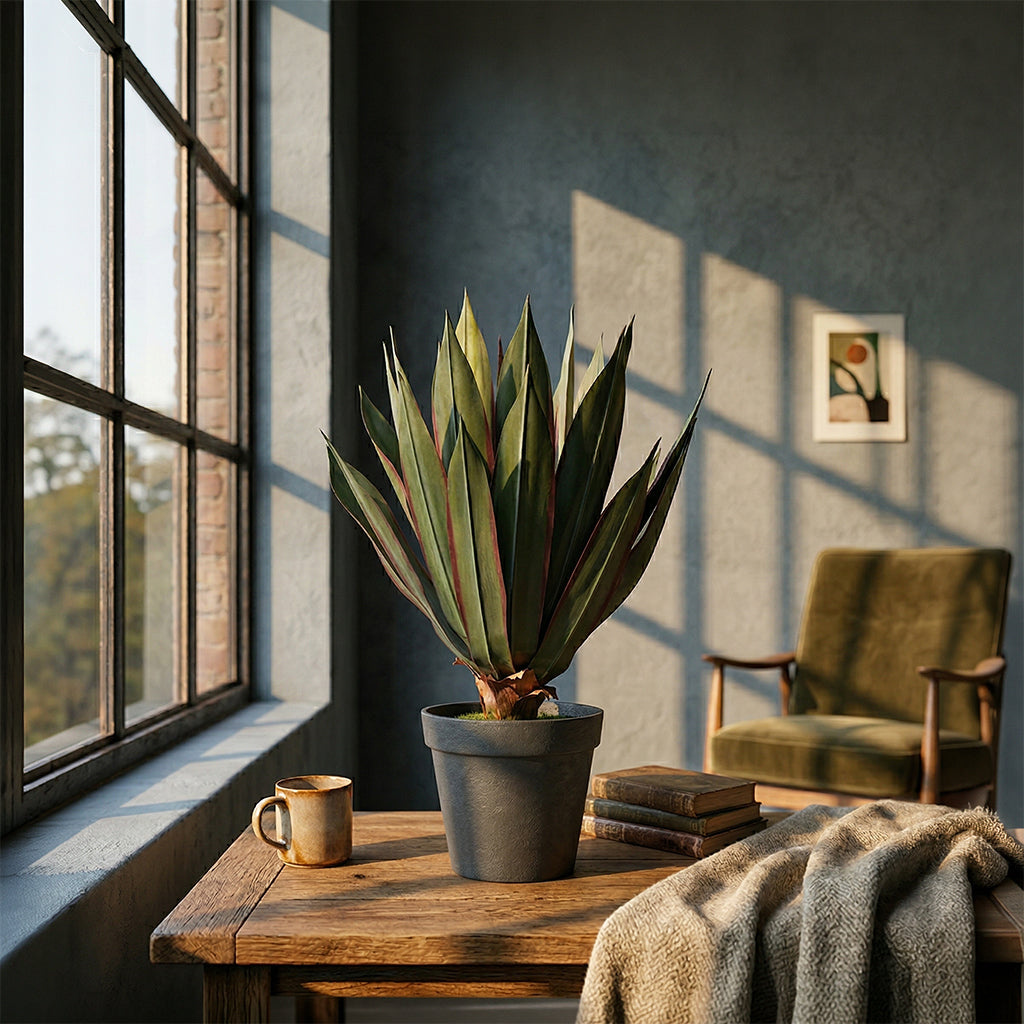 All Green Agave  Plant 60cm XY2025-220