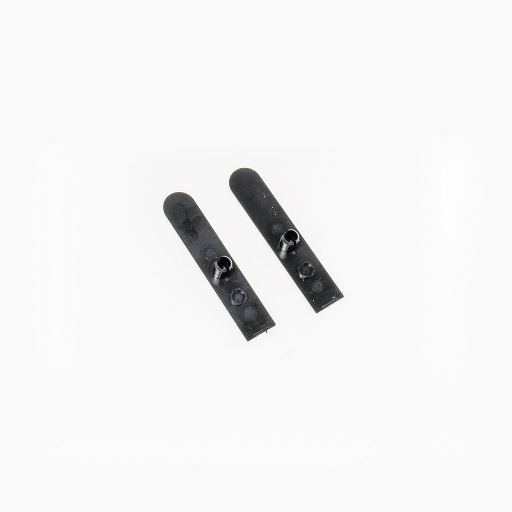 Aluminum glass No. 5 corner guard, hinge, and cover for shelves by BEACON, with sleek metal finish and protective design.