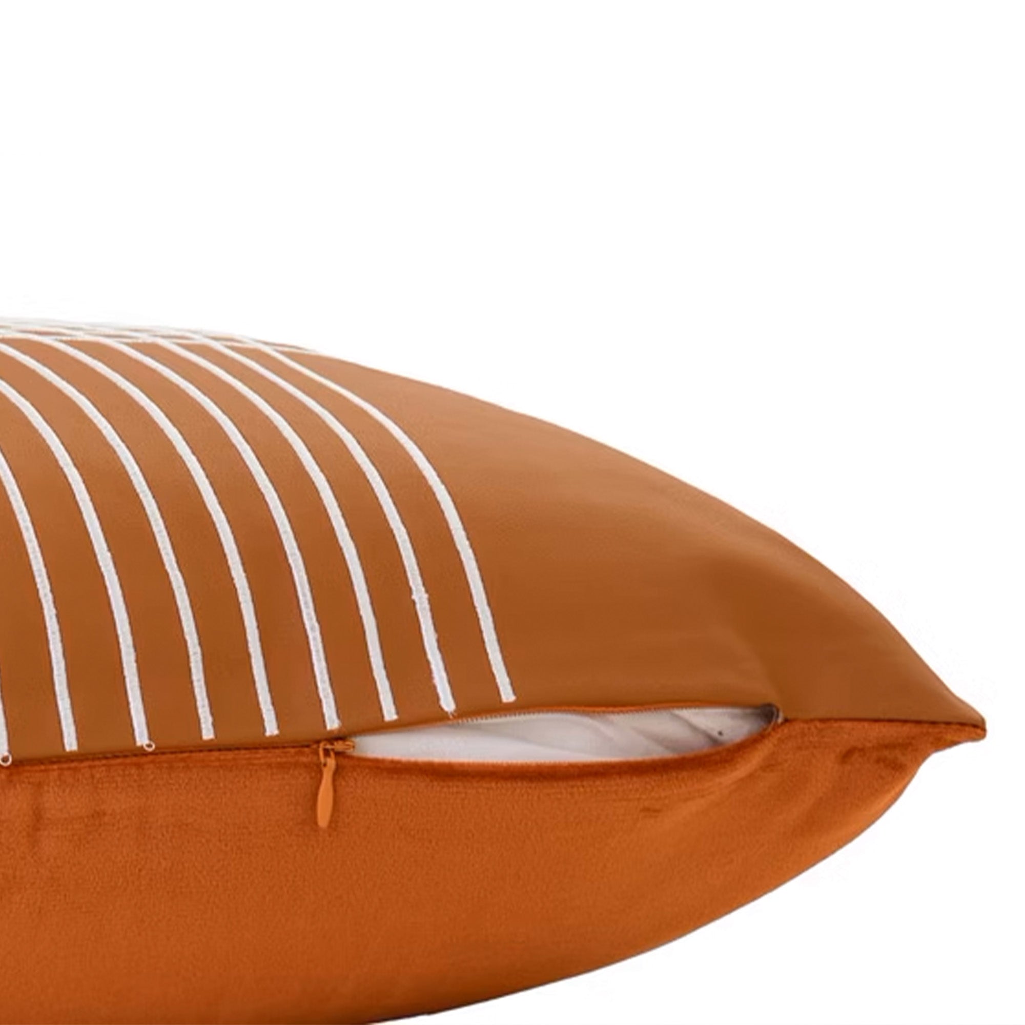 45x45 cm Type Leather Cushion KD2351U - Caramel -  Cushions | وسادة جلدية مقاس 45 × 45 سم - ebarza Furniture UAE | Shop Modern Furniture in Abu Dhabi & Dubai - مفروشات ايبازرا في الامارات | تسوق اثاث عصري وديكورات مميزة في دبي وابوظبي
