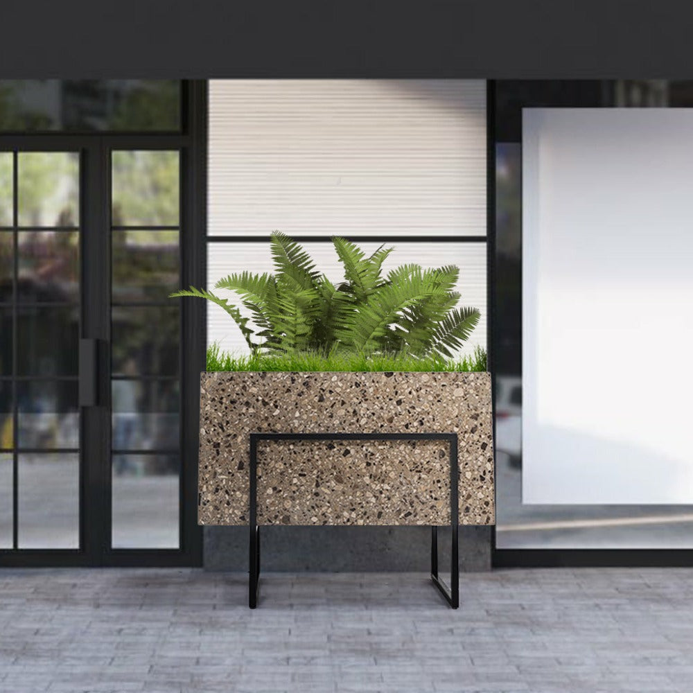 Terrazzo Planter Box 309-N0272 -  Planter Boxes | صندوق زراعة تيرازو - ebarza Furniture UAE | Shop Modern Furniture in Abu Dhabi & Dubai - مفروشات ايبازرا في الامارات | تسوق اثاث عصري وديكورات مميزة في دبي وابوظبي