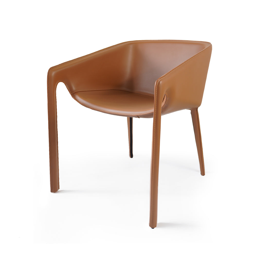 Mycroft Chair DJ752-1 Caramel -  Lounge Chairs | كرسي صالة - ebarza Furniture UAE | Shop Modern Furniture in Abu Dhabi & Dubai - مفروشات ايبازرا في الامارات | تسوق اثاث عصري وديكورات مميزة في دبي وابوظبي