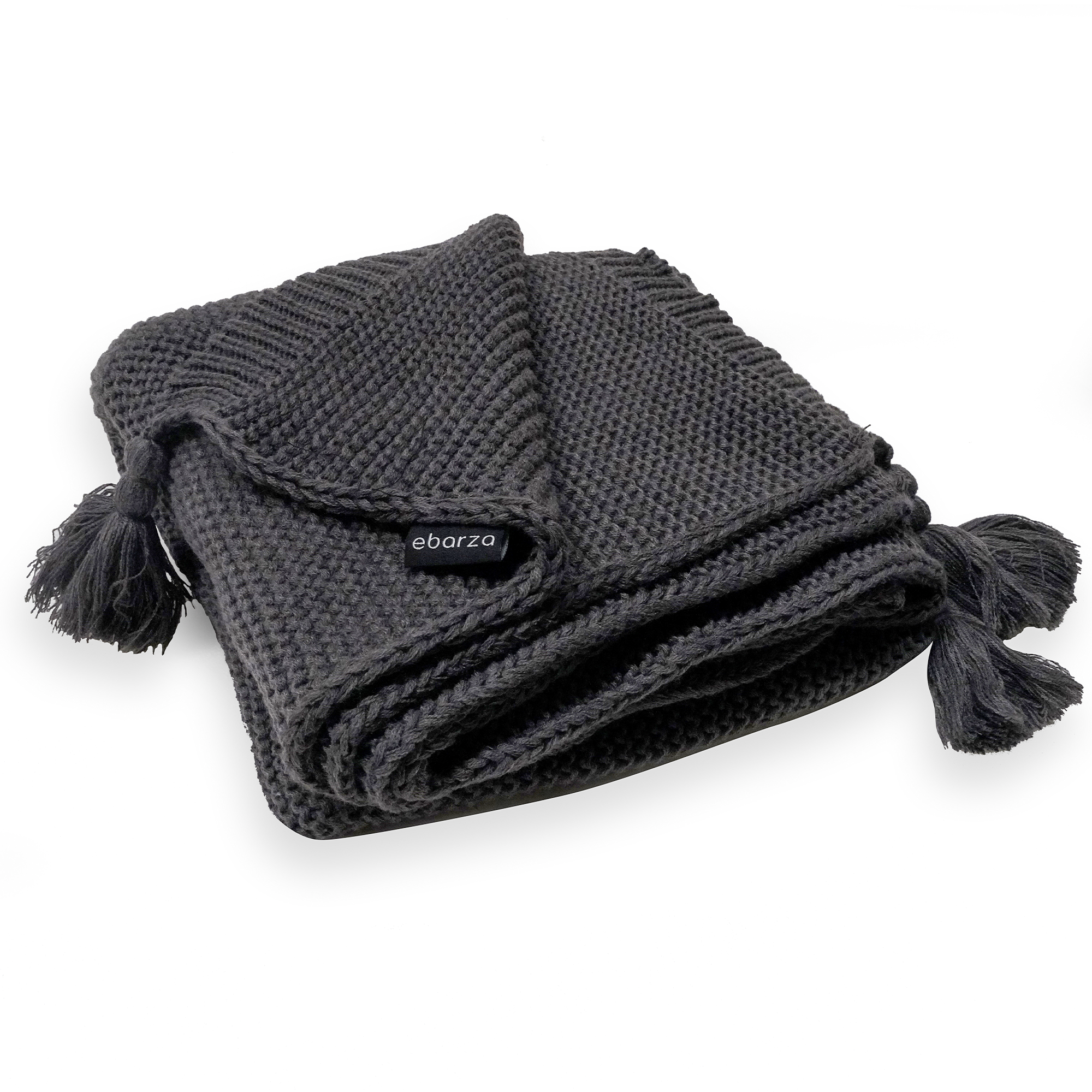 Handmade Grey Throw Blanket DT2305-GRY -  Blankets | بطانية رمي بنية مصنوعة يدويًا - ebarza Furniture UAE | Shop Modern Furniture in Abu Dhabi & Dubai - مفروشات ايبازرا في الامارات | تسوق اثاث عصري وديكورات مميزة في دبي وابوظبي