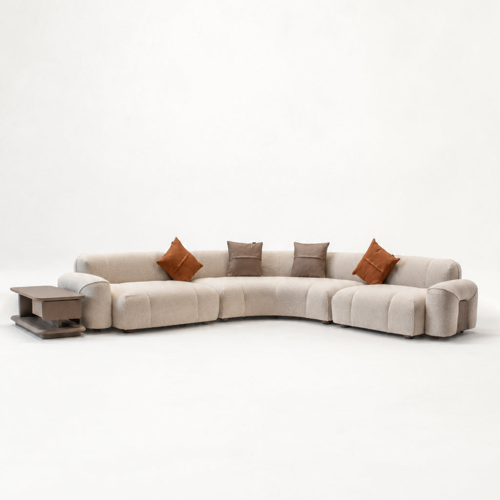 Bold Corner Sofa With Coffee Table- A D Coffee Table  HOM04