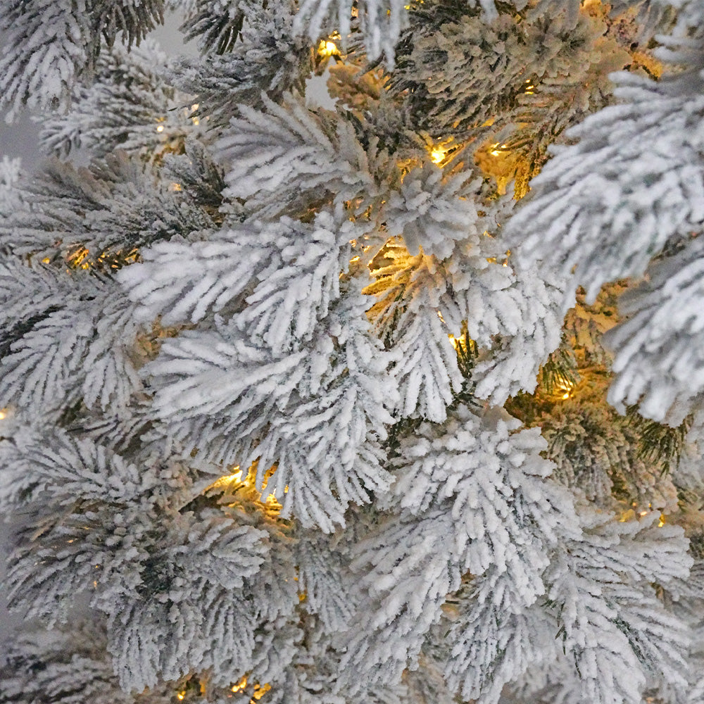 Snow Christmas Tree with LED 170cm 17909BSL -  Plants | شجرة عيد الميلاد مع ضوء LED - ebarza Furniture UAE | Shop Modern Furniture in Abu Dhabi & Dubai - مفروشات ايبازرا في الامارات | تسوق اثاث عصري وديكورات مميزة في دبي وابوظبي