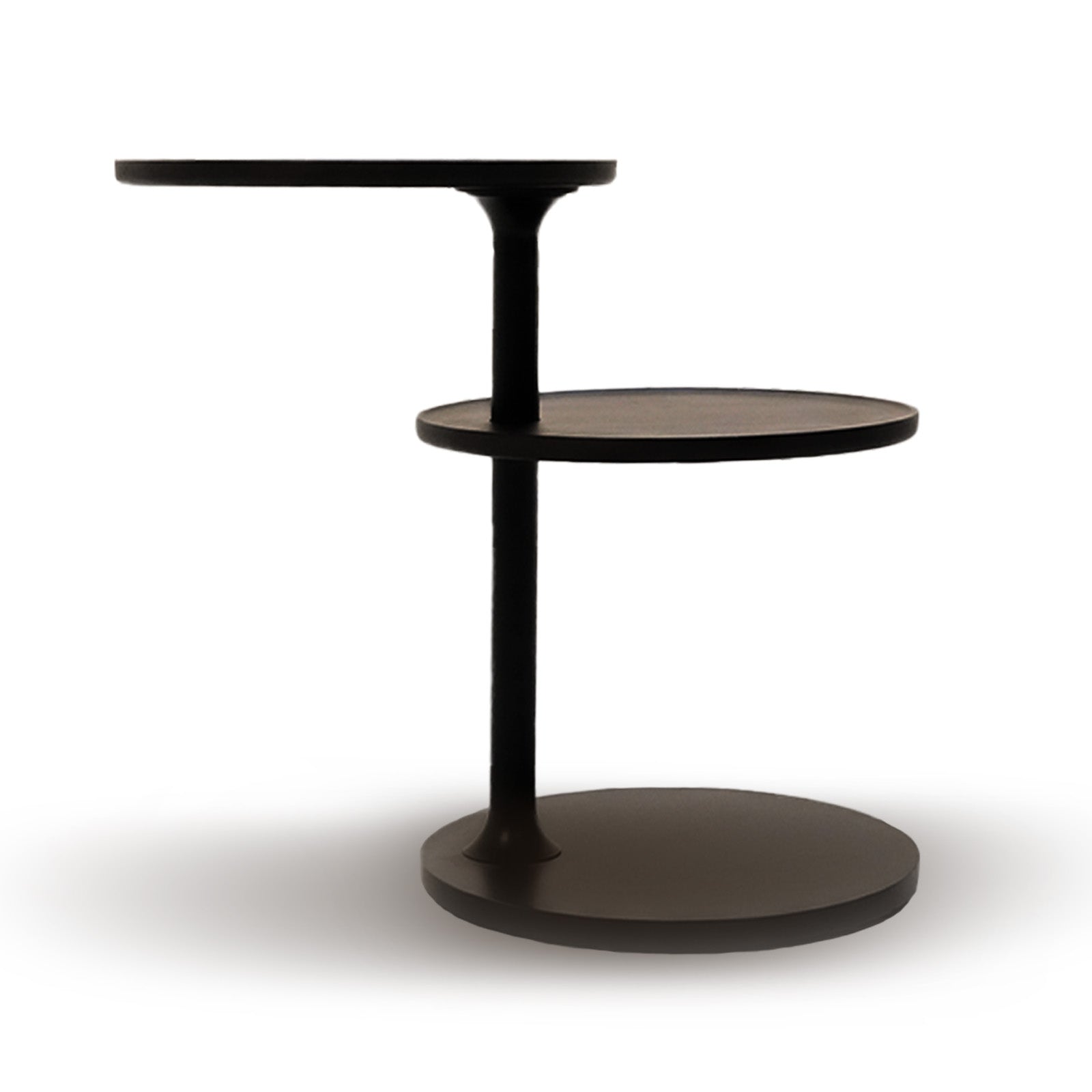 Merla Eclipse Solid Wood Metal Base SIDE TABLE LT058 -  Side Tables | طاولة جانبية بقاعدة معدنية من الخشب الصلب ميرلا إكليبس - ebarza Furniture UAE | Shop Modern Furniture in Abu Dhabi & Dubai - مفروشات ايبازرا في الامارات | تسوق اثاث عصري وديكورات مميزة في دبي وابوظبي