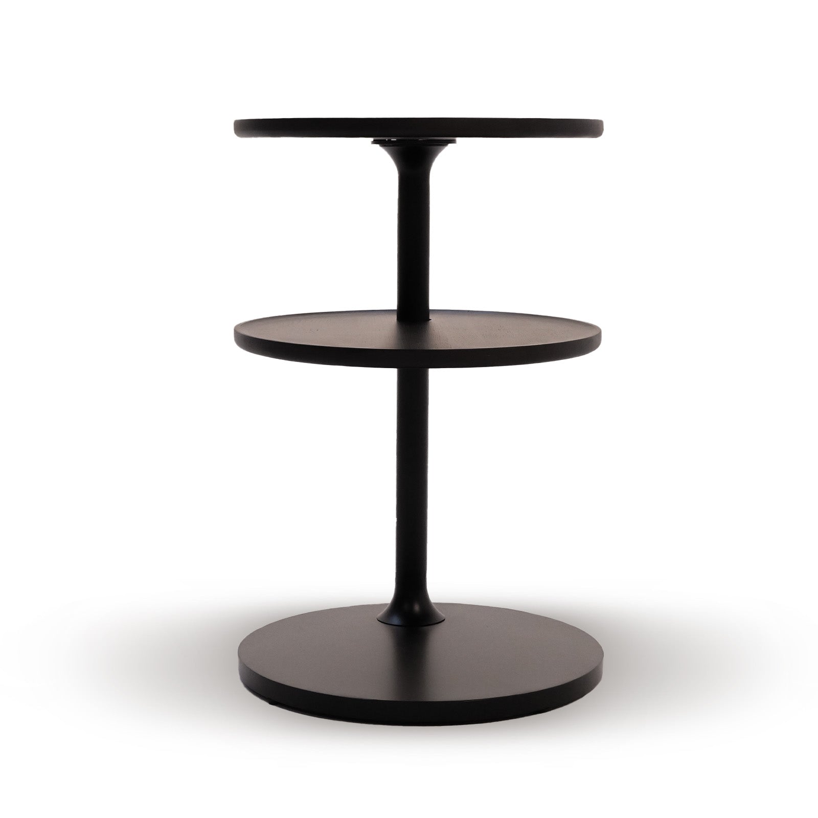 Merla Eclipse Solid Wood Metal Base SIDE TABLE LT058 -  Side Tables | طاولة جانبية بقاعدة معدنية من الخشب الصلب ميرلا إكليبس - ebarza Furniture UAE | Shop Modern Furniture in Abu Dhabi & Dubai - مفروشات ايبازرا في الامارات | تسوق اثاث عصري وديكورات مميزة في دبي وابوظبي