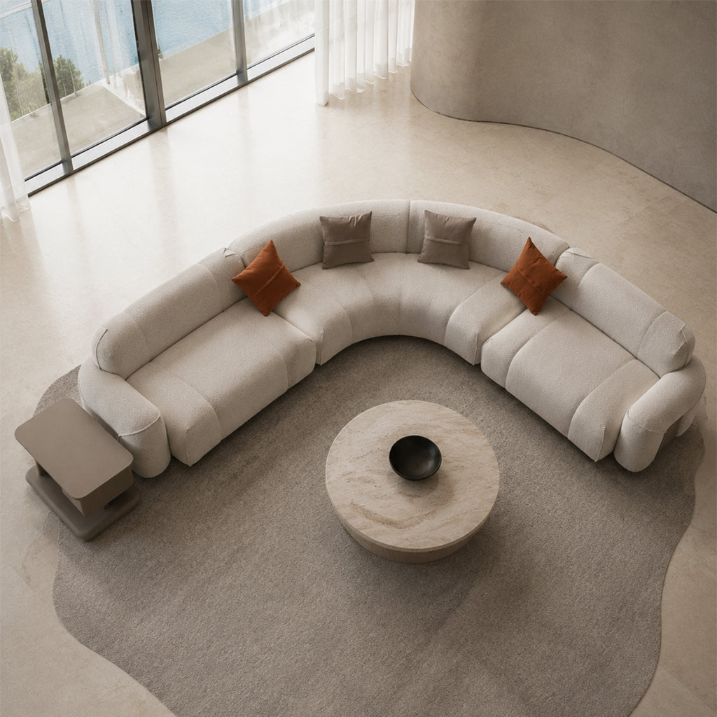 Bold Corner Sofa With Coffee Table- A D Coffee Table  HOM04