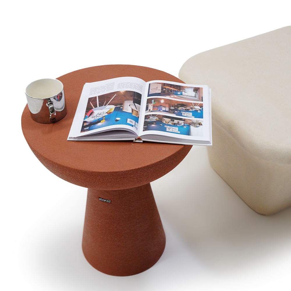 Clay Side Table - XK-0004-Clay -  Side Tables | طاولة جانبية من الفخار - ebarza Furniture UAE | Shop Modern Furniture in Abu Dhabi & Dubai - مفروشات ايبازرا في الامارات | تسوق اثاث عصري وديكورات مميزة في دبي وابوظبي