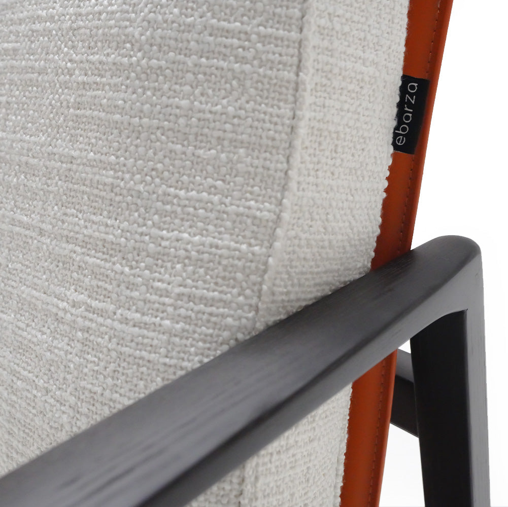 Solid Wood and Saddle Leather Armchair MLL-A106 -  Armchairs | كرسي بذراعين مصنوع من الخشب الصلب والجلد - ebarza Furniture UAE | Shop Modern Furniture in Abu Dhabi & Dubai - مفروشات ايبازرا في الامارات | تسوق اثاث عصري وديكورات مميزة في دبي وابوظبي