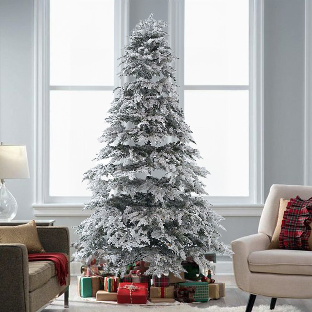 Snow Christmas Tree 240cm XO-2227-8 -  Plants | شجرة الكريسماس - ebarza Furniture UAE | Shop Modern Furniture in Abu Dhabi & Dubai - مفروشات ايبازرا في الامارات | تسوق اثاث عصري وديكورات مميزة في دبي وابوظبي