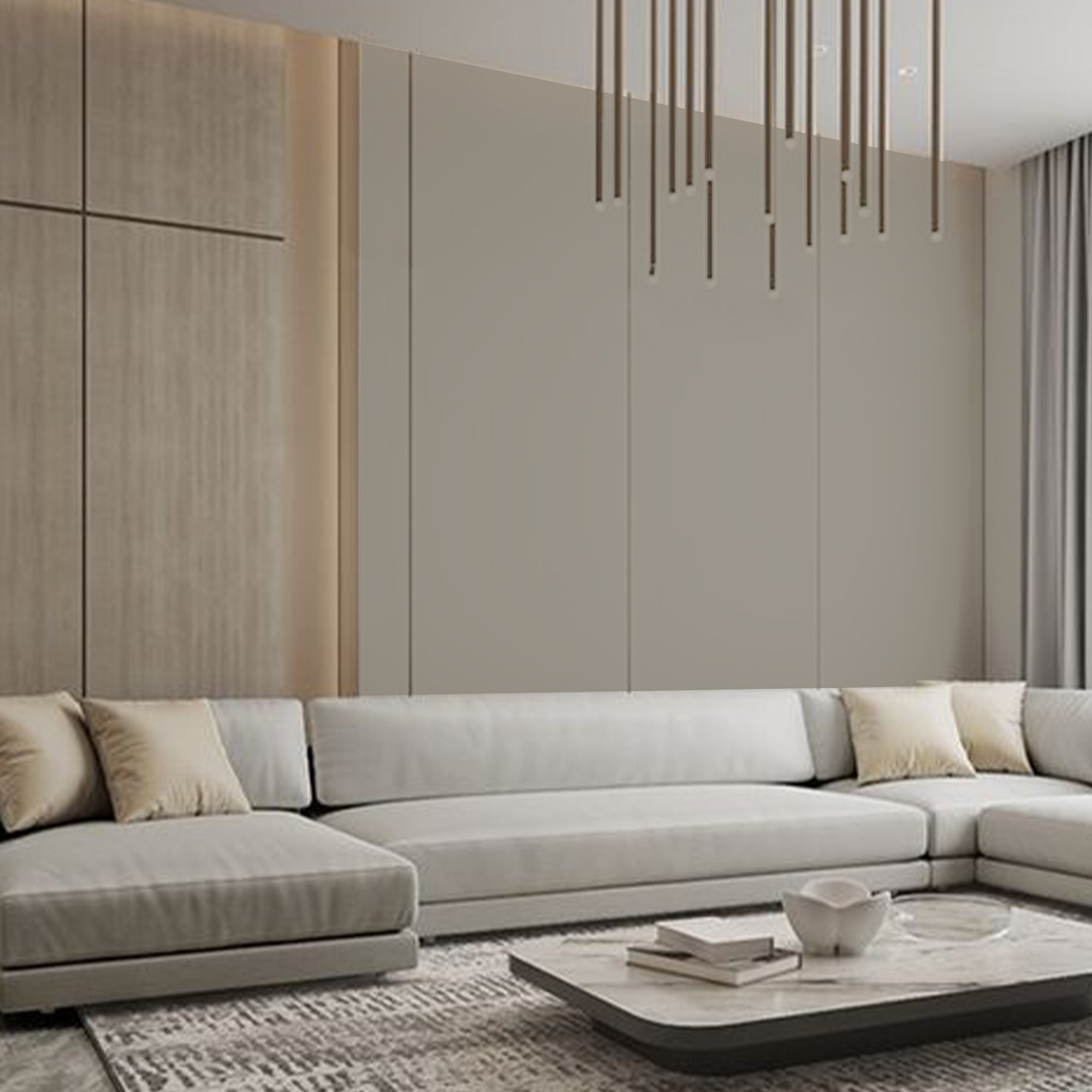 PET MDF Panel (122x280x1.8cm, E2, PROTECTIVE  FILM)  WQ63036M (Dark Gray) -  Wall Panels | لوحة PET MDF (122 × 280 × 1.8 سم، E2، طبقة حماية) - ebarza Furniture UAE | Shop Modern Furniture in Abu Dhabi & Dubai - مفروشات ايبازرا في الامارات | تسوق اثاث عصري وديكورات مميزة في دبي وابوظبي