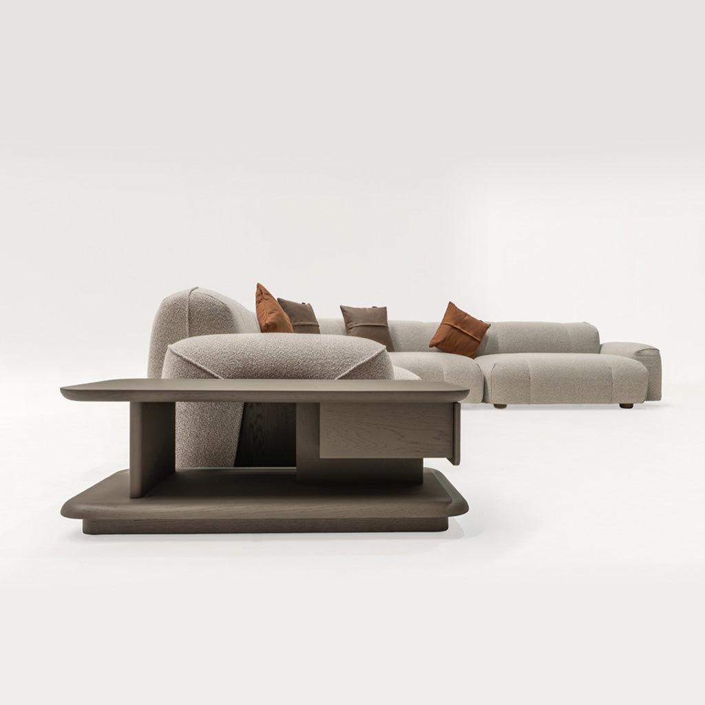 Bold Corner Sofa With Coffee Table- A D Coffee Table  HOM04