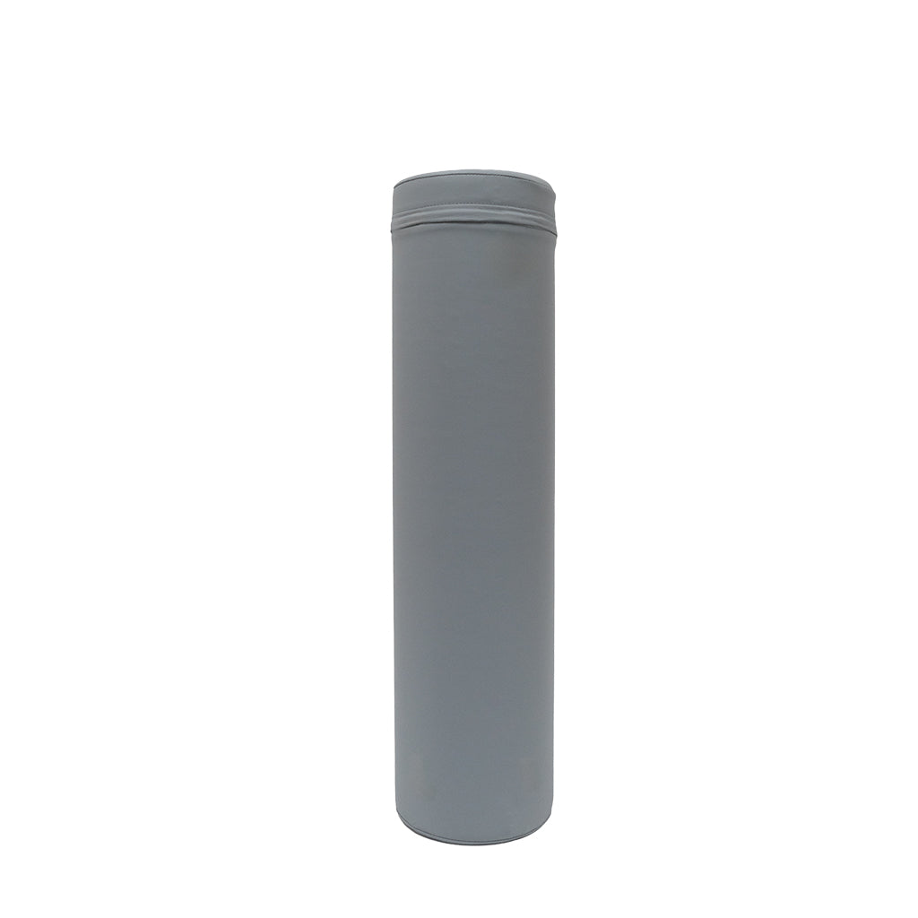 Aureus Epp foam leather gym foam roller by BEACON, cylindrical exercise equipment for muscle relief and stretching.
