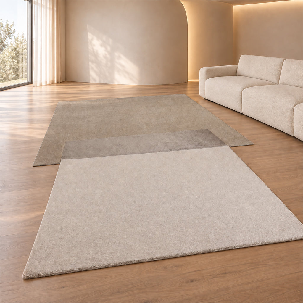 460x260 Cm BLOCK-01 Handmade Shape Rug - LP HALIM 97 (HOLM 97) - LP (C1901) - MP BROWN 88 (C1631) - BLK-01