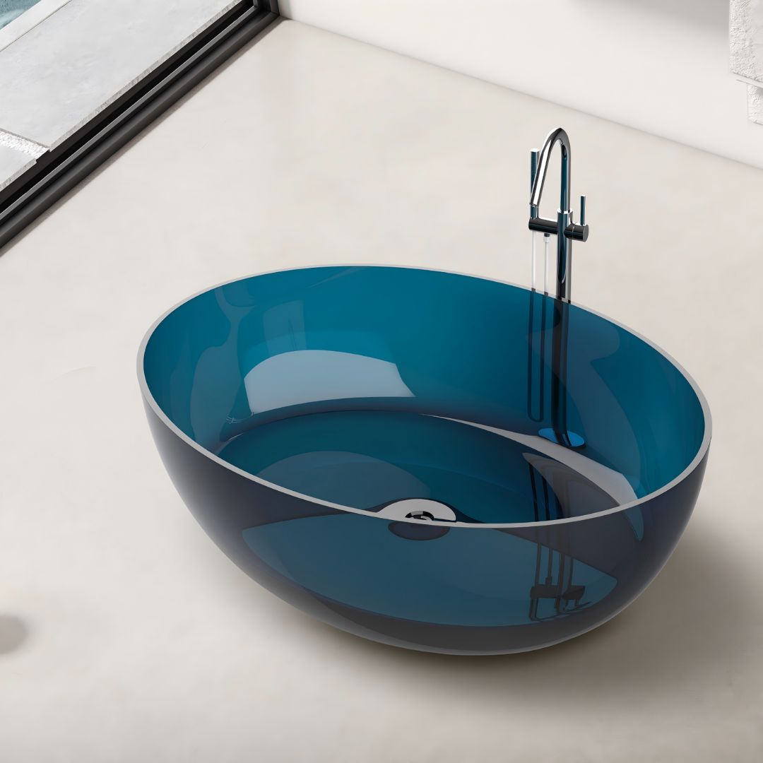 Bathtub with Faucet - SNT1063 -  Bathtub - ebarza Furniture UAE | Shop Modern Furniture in Abu Dhabi & Dubai - مفروشات ايبازرا في الامارات | تسوق اثاث عصري وديكورات مميزة في دبي وابوظبي