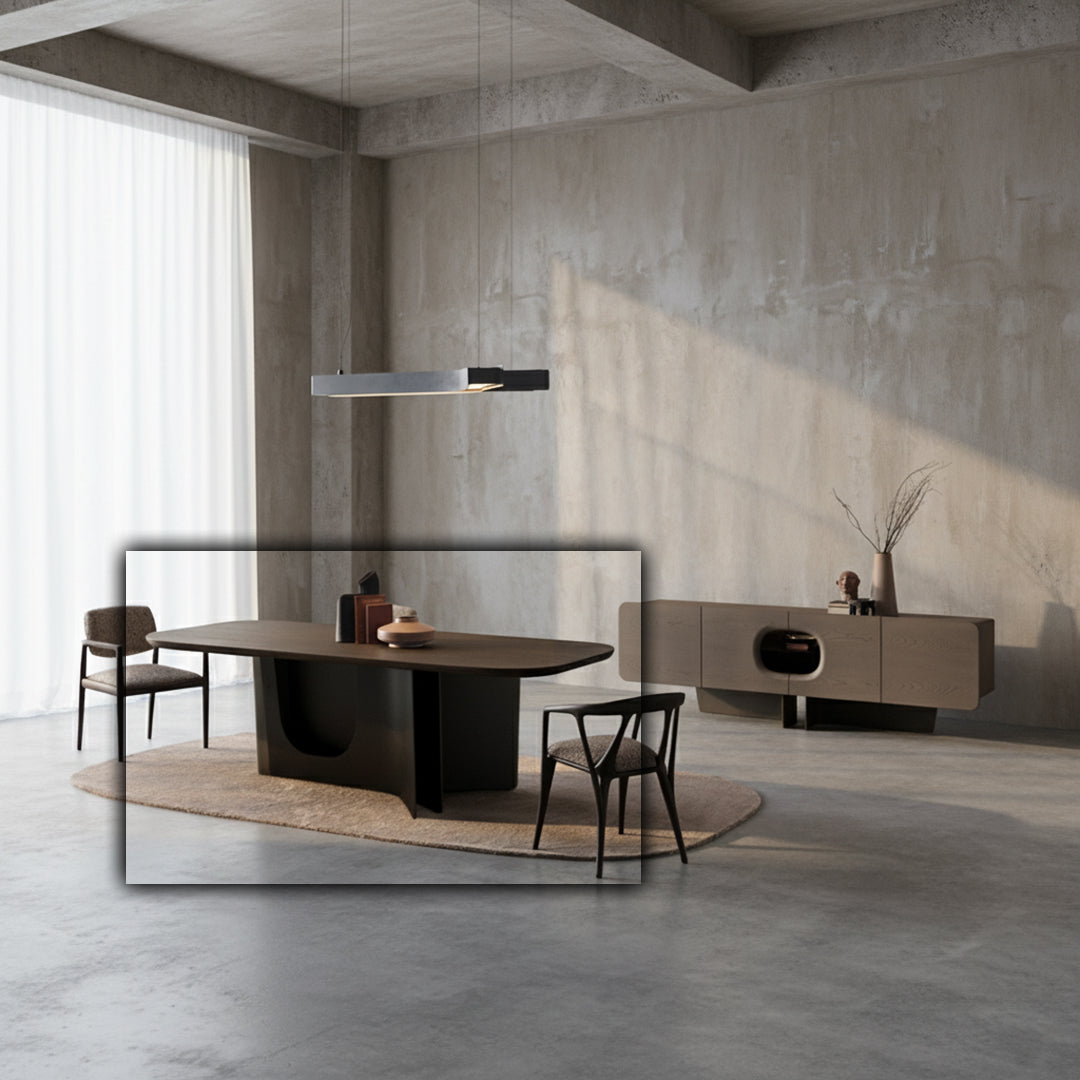 Bold Dining Table 250 Cm HM-B/DT016 -  Dining Tables - ebarza Furniture UAE | Shop Modern Furniture in Abu Dhabi & Dubai - مفروشات ايبازرا في الامارات | تسوق اثاث عصري وديكورات مميزة في دبي وابوظبي