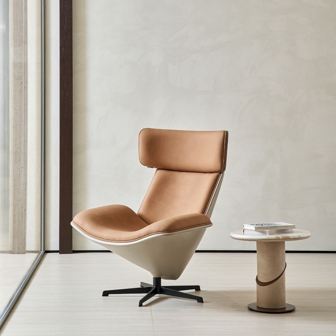 Bolo Lounge Chair MSTV-XY017 PA083-9076 -  Armchairs - ebarza Furniture UAE | Shop Modern Furniture in Abu Dhabi & Dubai - مفروشات ايبازرا في الامارات | تسوق اثاث عصري وديكورات مميزة في دبي وابوظبي