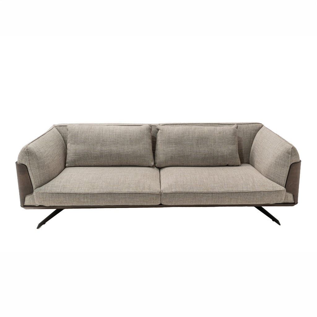 Brooklyn GAMMA sofa by HOMAGE KOLTUK featuring a modern design, beige upholstery, and plush cushions in a stylish living room setting.