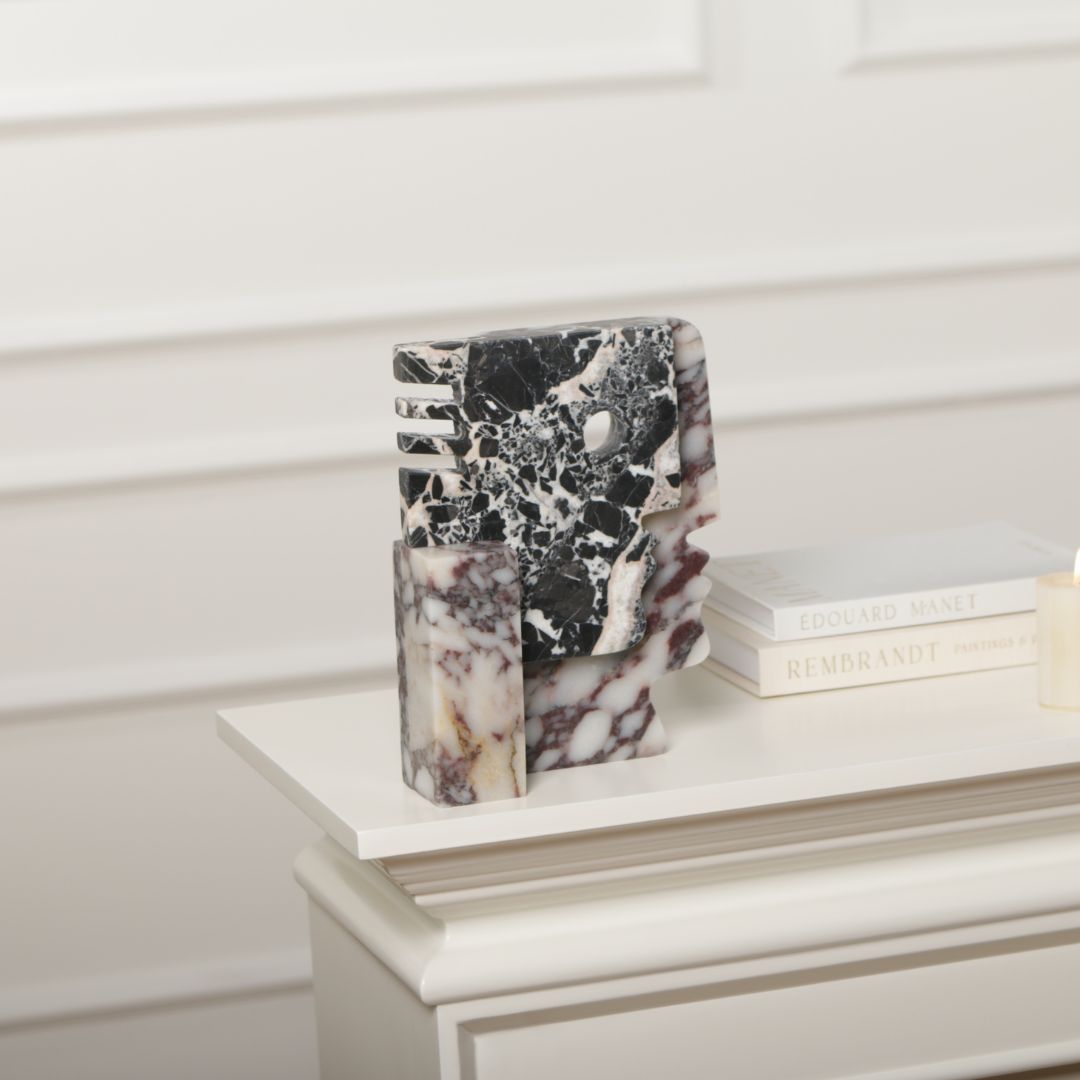 Pre-order 15 Days Delivery Bulgari Black & Bulgari Purple Marble Sculpture KA5164 -  Home Decor Figurines - ebarza Furniture UAE | Shop Modern Furniture in Abu Dhabi & Dubai - مفروشات ايبازرا في الامارات | تسوق اثاث عصري وديكورات مميزة في دبي وابوظبي