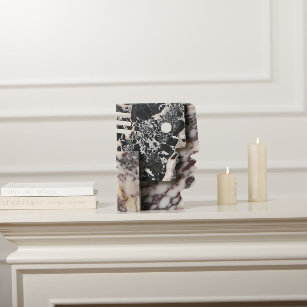 Pre-order 15 Days Delivery Bulgari Black & Bulgari Purple Marble Sculpture KA5164 -  Home Decor Figurines - ebarza Furniture UAE | Shop Modern Furniture in Abu Dhabi & Dubai - مفروشات ايبازرا في الامارات | تسوق اثاث عصري وديكورات مميزة في دبي وابوظبي