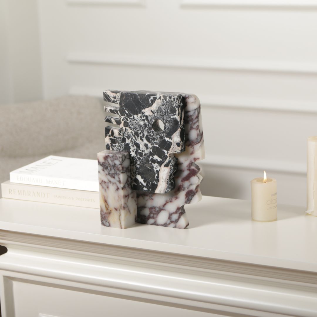 Pre-order 15 Days Delivery Bulgari Black & Bulgari Purple Marble Sculpture KA5164 -  Home Decor Figurines - ebarza Furniture UAE | Shop Modern Furniture in Abu Dhabi & Dubai - مفروشات ايبازرا في الامارات | تسوق اثاث عصري وديكورات مميزة في دبي وابوظبي