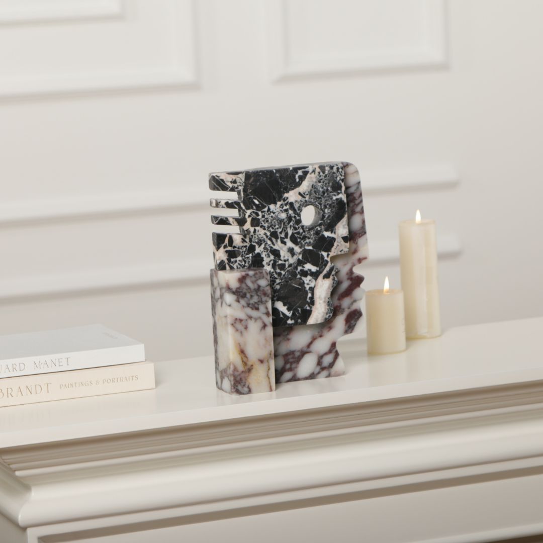 Pre-order 15 Days Delivery Bulgari Black & Bulgari Purple Marble Sculpture KA5164 -  Home Decor Figurines - ebarza Furniture UAE | Shop Modern Furniture in Abu Dhabi & Dubai - مفروشات ايبازرا في الامارات | تسوق اثاث عصري وديكورات مميزة في دبي وابوظبي