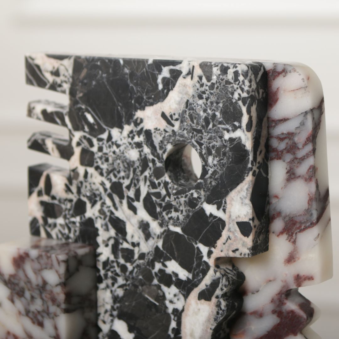 Pre-order 15 Days Delivery Bulgari Black & Bulgari Purple Marble Sculpture KA5164 -  Home Decor Figurines - ebarza Furniture UAE | Shop Modern Furniture in Abu Dhabi & Dubai - مفروشات ايبازرا في الامارات | تسوق اثاث عصري وديكورات مميزة في دبي وابوظبي