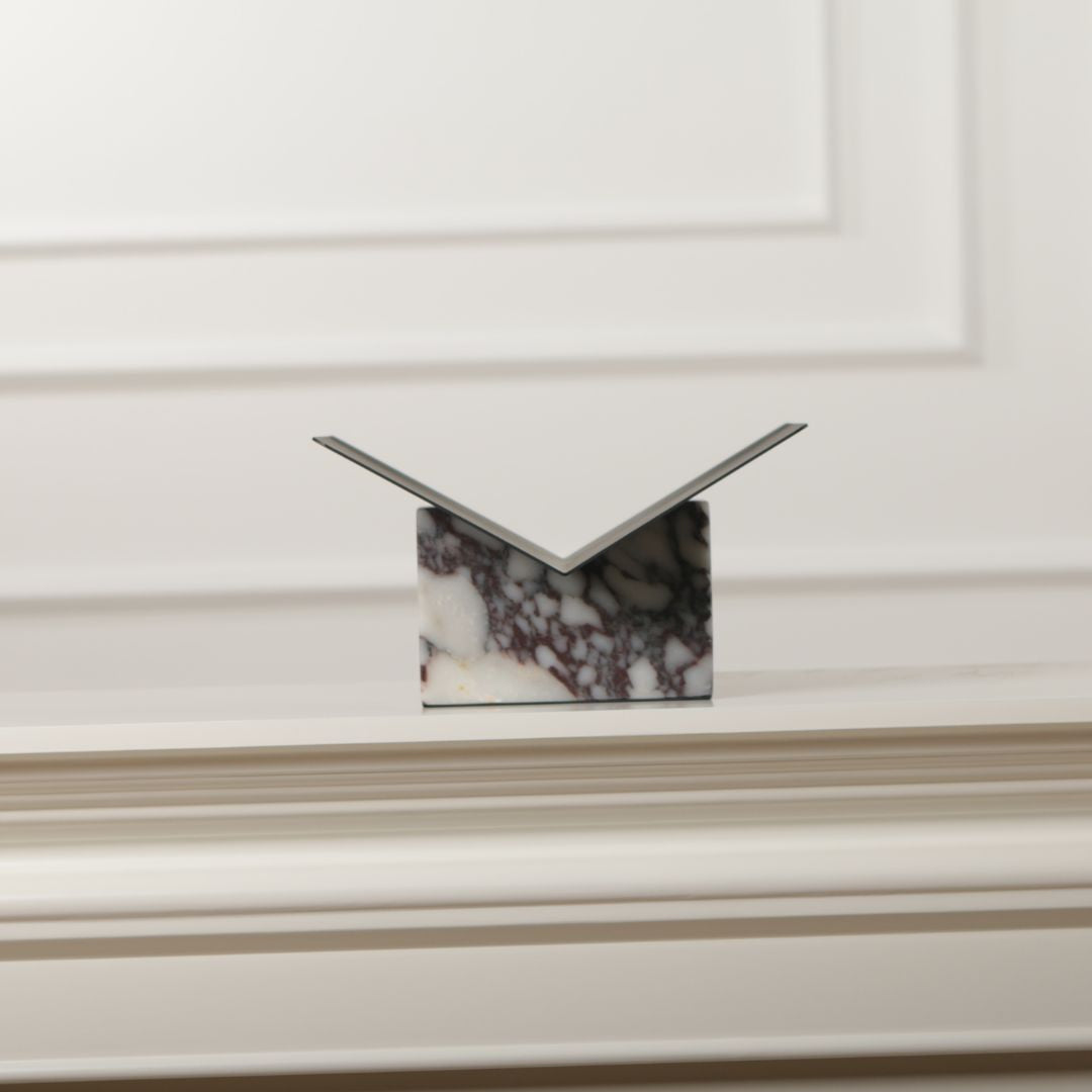 Pre-order 15 Days Delivery Bulgari Marble & Iron Magzaine Holder KH5007B -  Bookends - ebarza Furniture UAE | Shop Modern Furniture in Abu Dhabi & Dubai - مفروشات ايبازرا في الامارات | تسوق اثاث عصري وديكورات مميزة في دبي وابوظبي