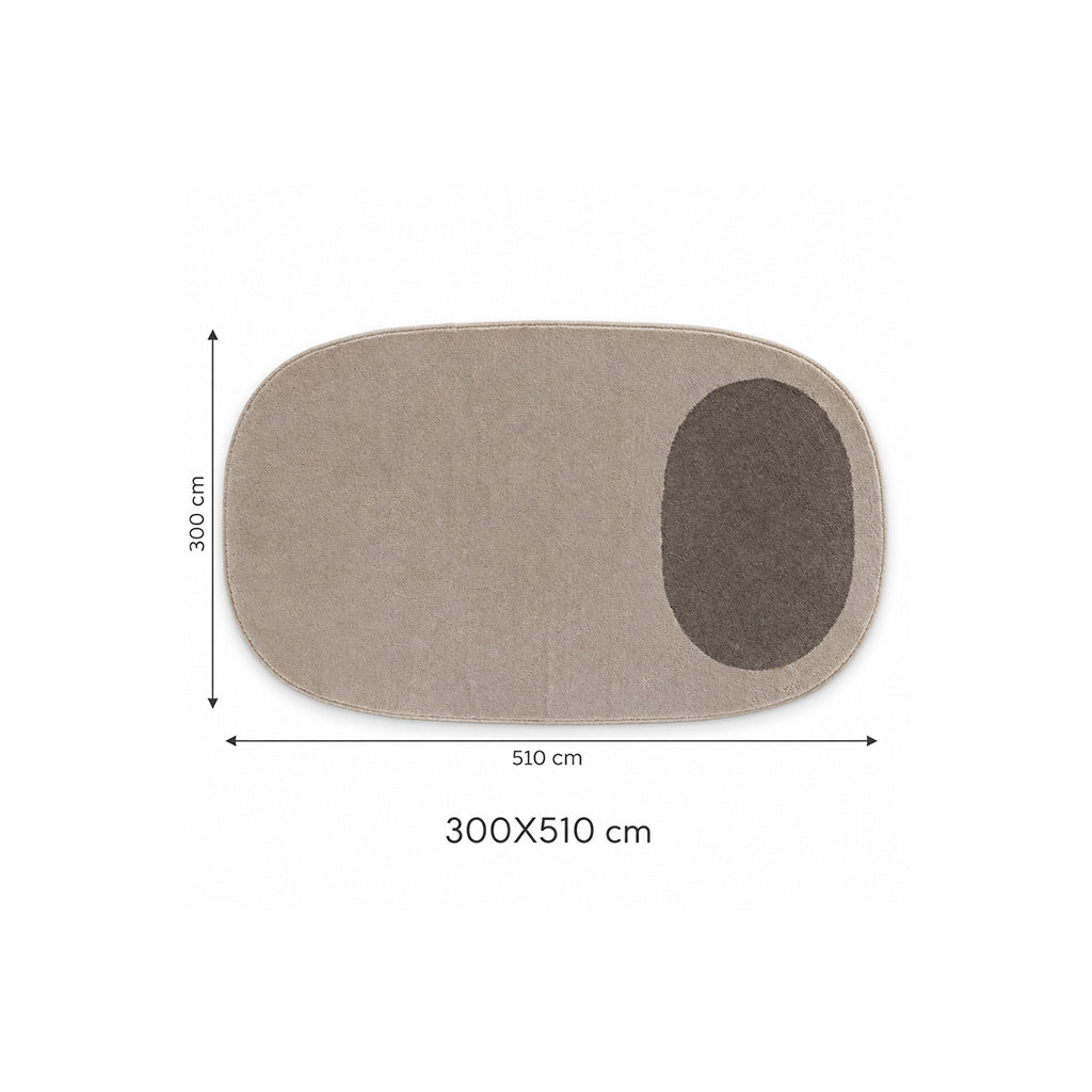 510X300 CM CAPSULE-02 Runner Rug - INNER (C1901) - OUTER BROWN 88 (C1631) - CAP-02