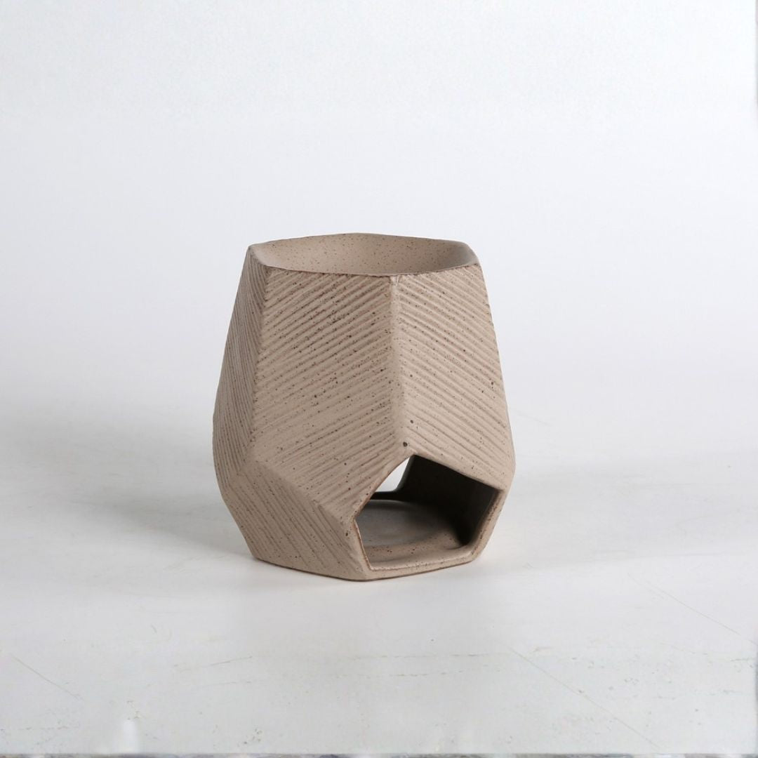 Pre-order 65 Days Delivery Dark sand Chizzled oil burner CB4368-14-R920 -  Oil Burners - ebarza Furniture UAE | Shop Modern Furniture in Abu Dhabi & Dubai - مفروشات ايبازرا في الامارات | تسوق اثاث عصري وديكورات مميزة في دبي وابوظبي